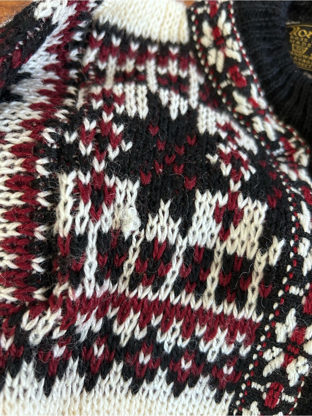NORDSTRIKK Norwegian folklore Virgin Wool Knit Cardigan Sweater | Size 4 - Picture 6 of 8